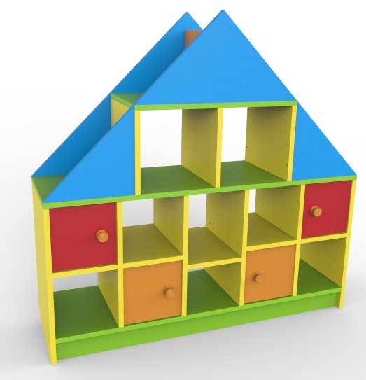 картинка Стеллаж - дом детский игровой СИД-1200 от магазина снабжение школ