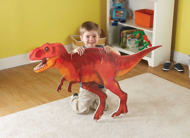 картинка Напольный пазл "Тираннозавр" (двусторонний, 20 элементов) от магазина снабжение школ