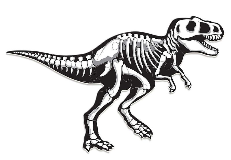 картинка Напольный пазл "Тираннозавр" (двусторонний, 20 элементов) от магазина снабжение школ