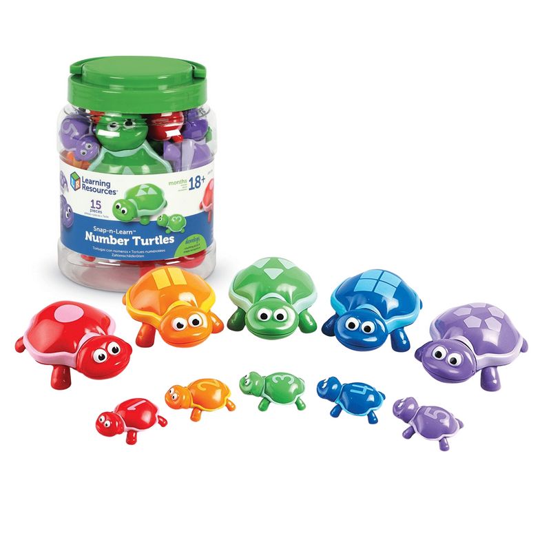 картинка Развивающая игрушка  "Забавные черепашки" (серия Snap-N-Learn, 15 элементов) от магазина снабжение школ