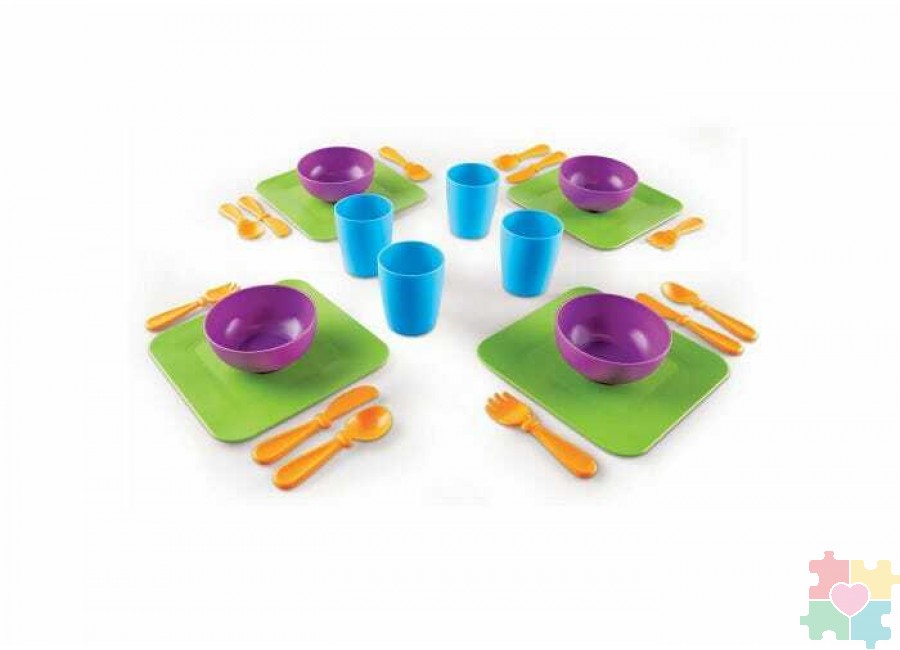 картинка Развивающая игрушка Мы растем "Сервируем стол"  (игрушечная посуда, 24 элемента) от магазина снабжение школ