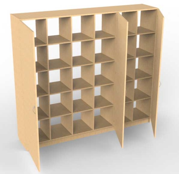 картинка Шкаф с ячейками (30 шт.) для хранения ученических принадлежностей от магазина снабжение школ