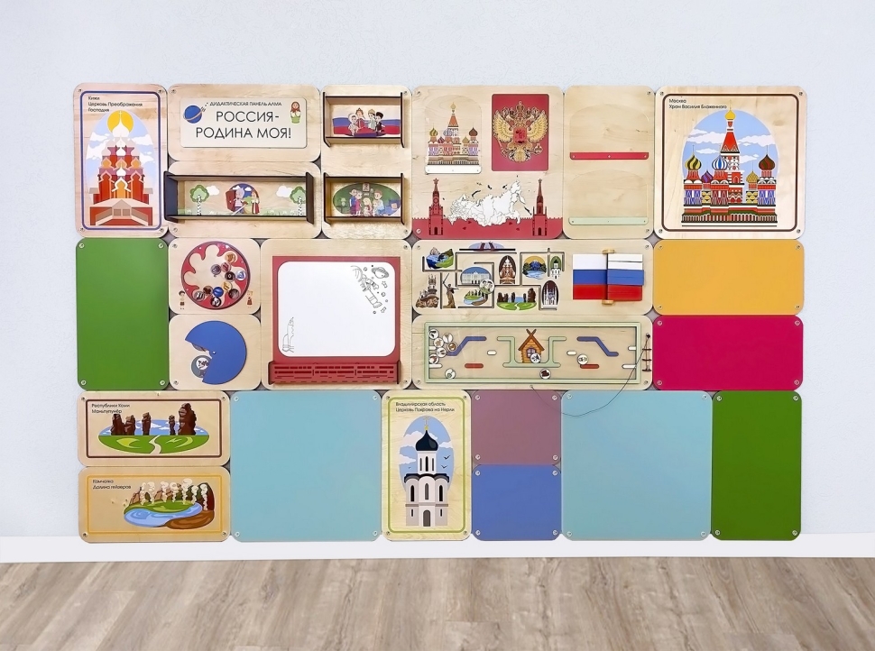 картинка Набор стеновых панелей «Памятные места России - Кижи, Москва» от магазина снабжение школ