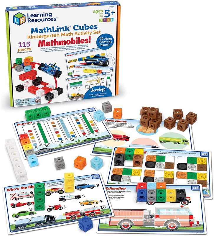 картинка "Соединяющиеся кубики. Машинки", с карточками (115 элементов) от магазина снабжение школ