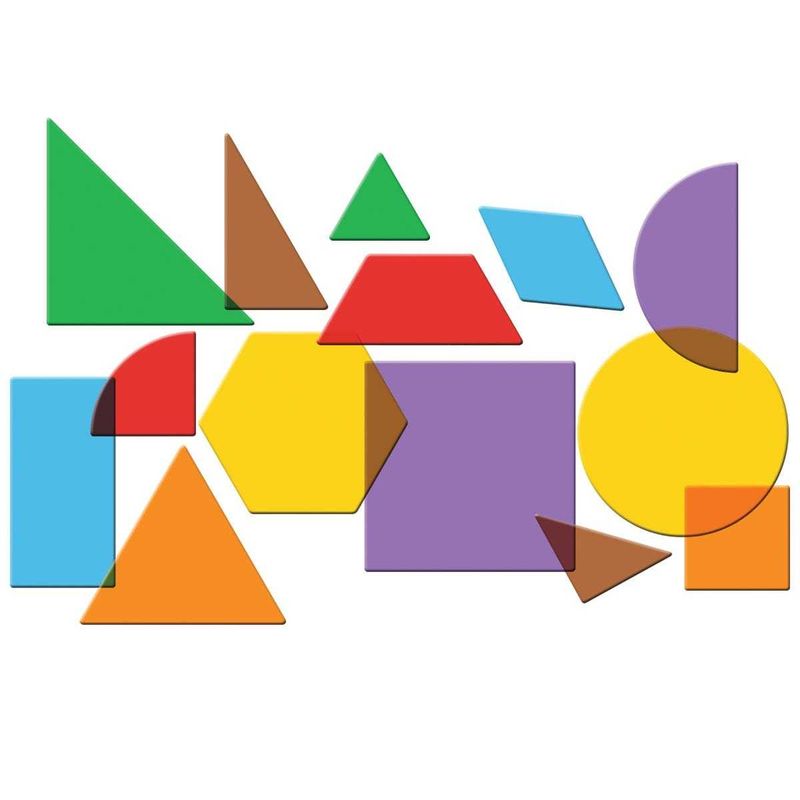 картинка Развивающая игрушка "Прозрачные геометрические фигуры" (408 элементов) от магазина снабжение школ