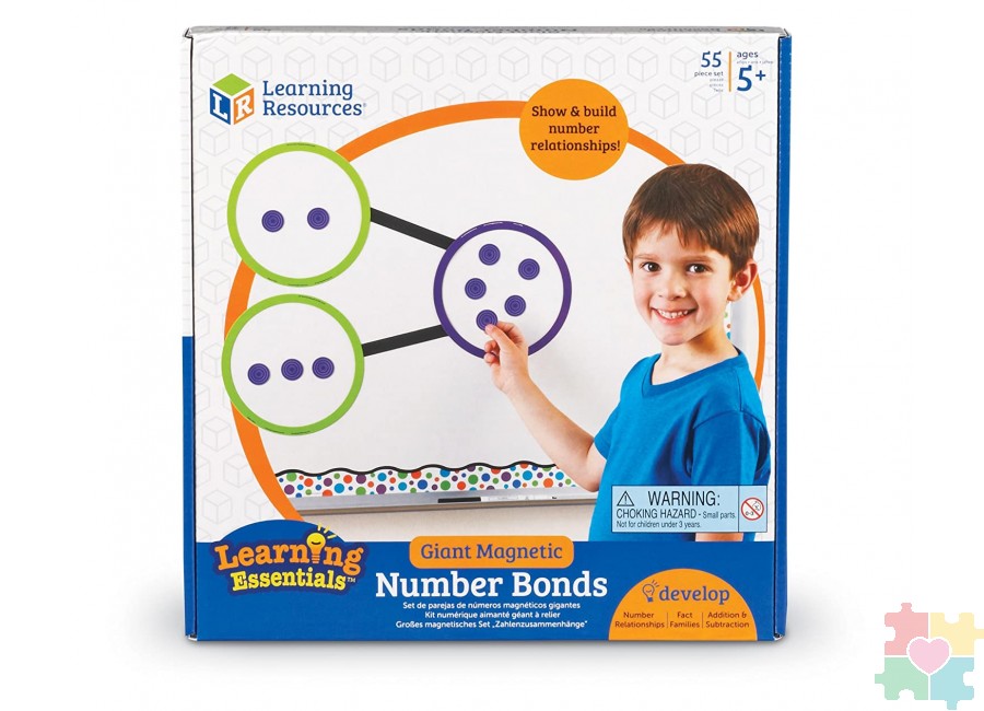 картинка Развивающая игрушка "Учим состав числа"  (демонстрационный материал магнитный, 55 элементов) от магазина снабжение школ