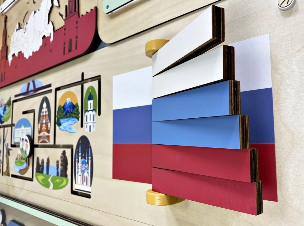 картинка «Россия – Родина моя» - Дидактическая настенная панель от магазина снабжение школ