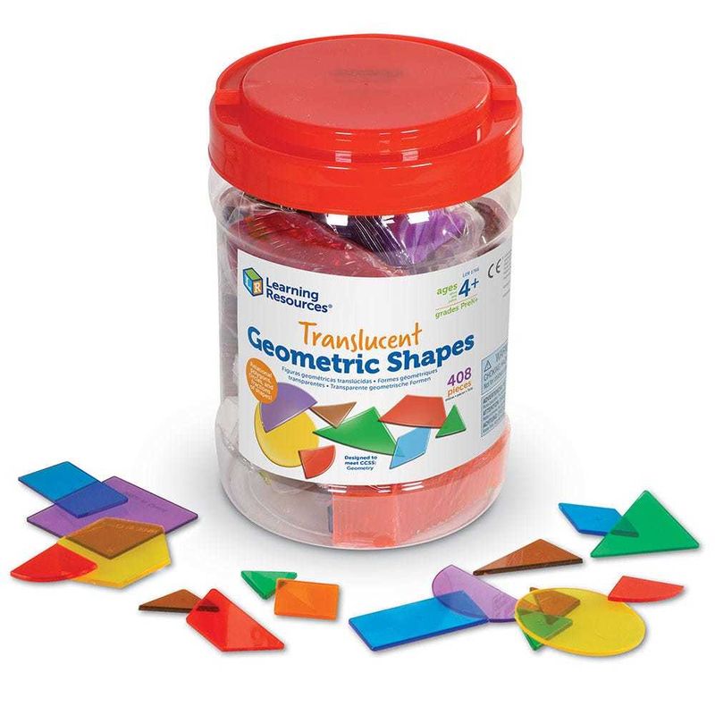 картинка Развивающая игрушка "Прозрачные геометрические фигуры" (408 элементов) от магазина снабжение школ