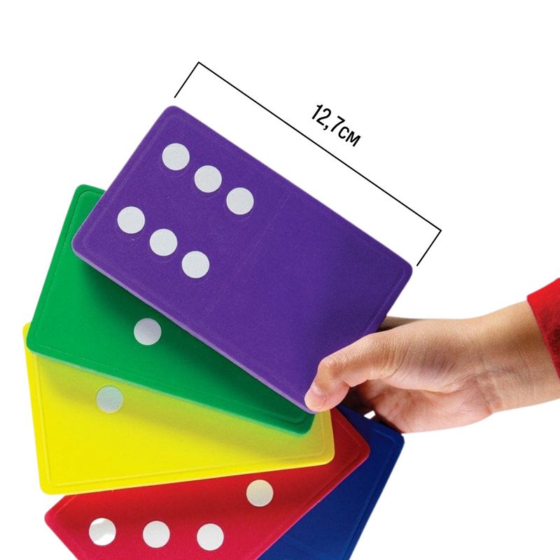 картинка Развивающая игрушка "Цветное домино"  (12.7 х 7.6см., 28 элементов) от магазина снабжение школ