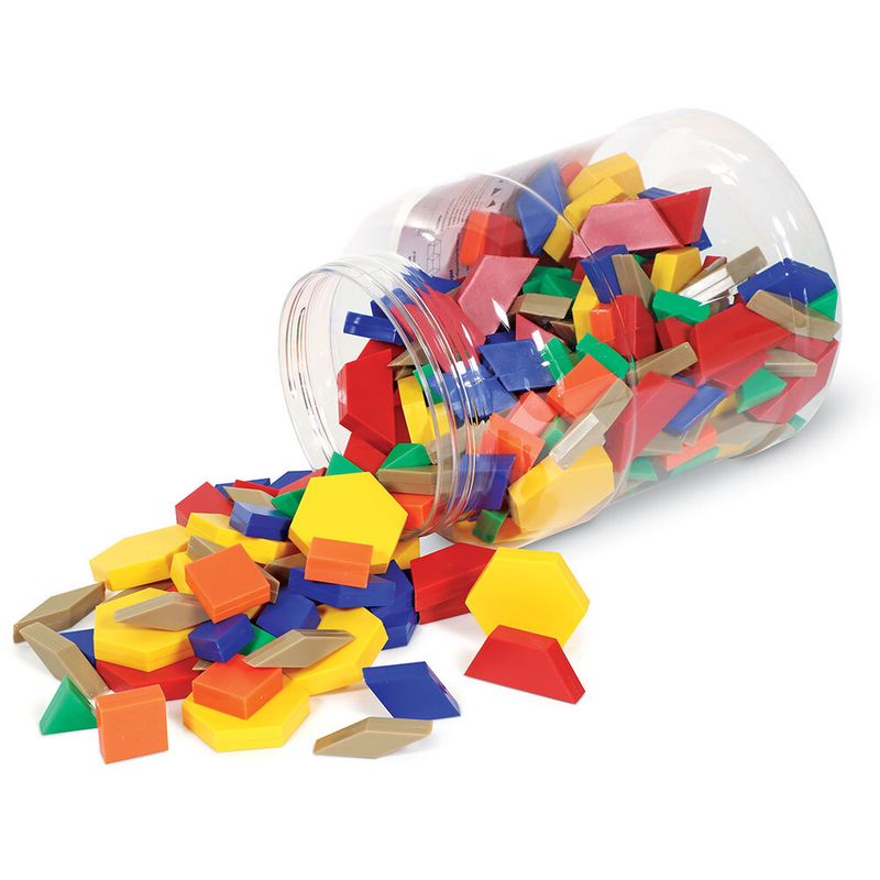 картинка Мозаика "Геометрические фигуры"  (пластиковые, 250 элементов) от магазина снабжение школ