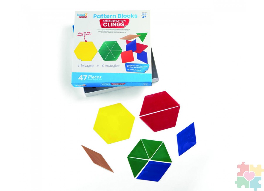 картинка Развивающая игрушка "Магнитные блоки"  (геометрические, демонстрационный материал, 47  элементов) от магазина снабжение школ