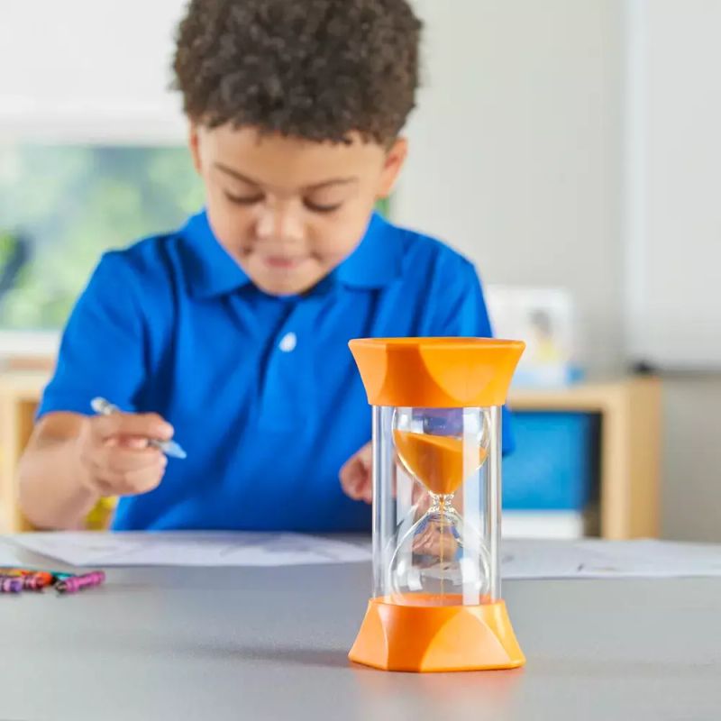 картинка Развивающая игрушка "Песочные часы. 5 минут" (Гигантский таймер, оранжевый) от магазина снабжение школ